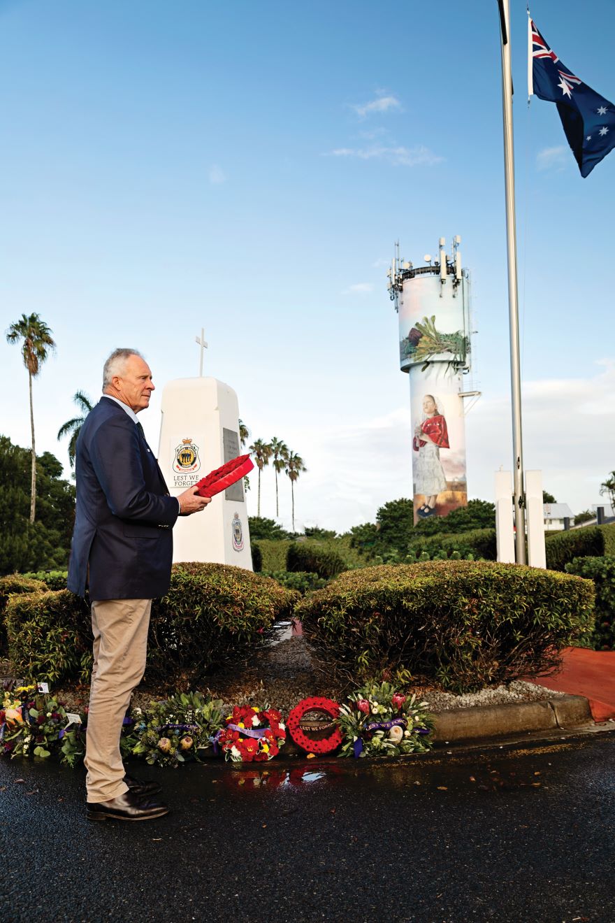 Chairman Pat McIntosh attended the Fernhill Dawn Service